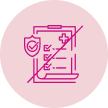 Pink Line Icon With Checkbox