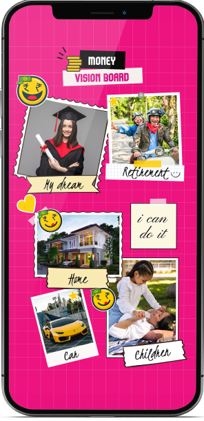 Lxme Vision Board for Financial Goals