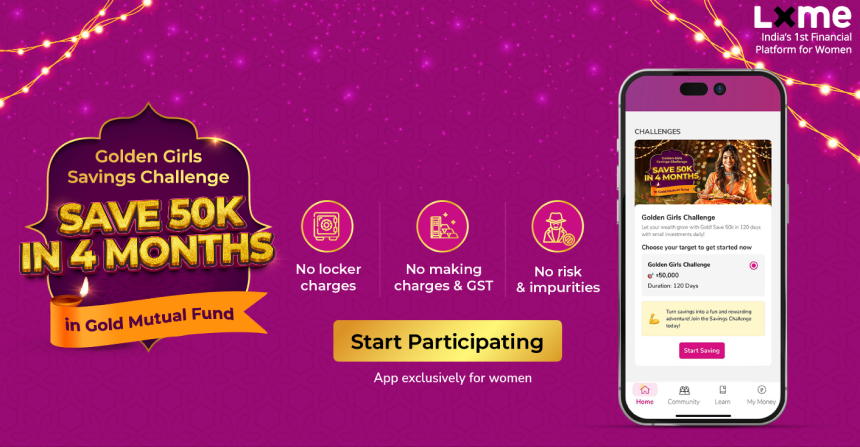 Save 50K in 4 Months with Lxme’s Gold Mutual Fund Plan