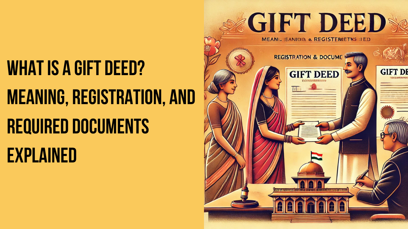 What is gift deed?