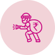 Pink Icon of A Man