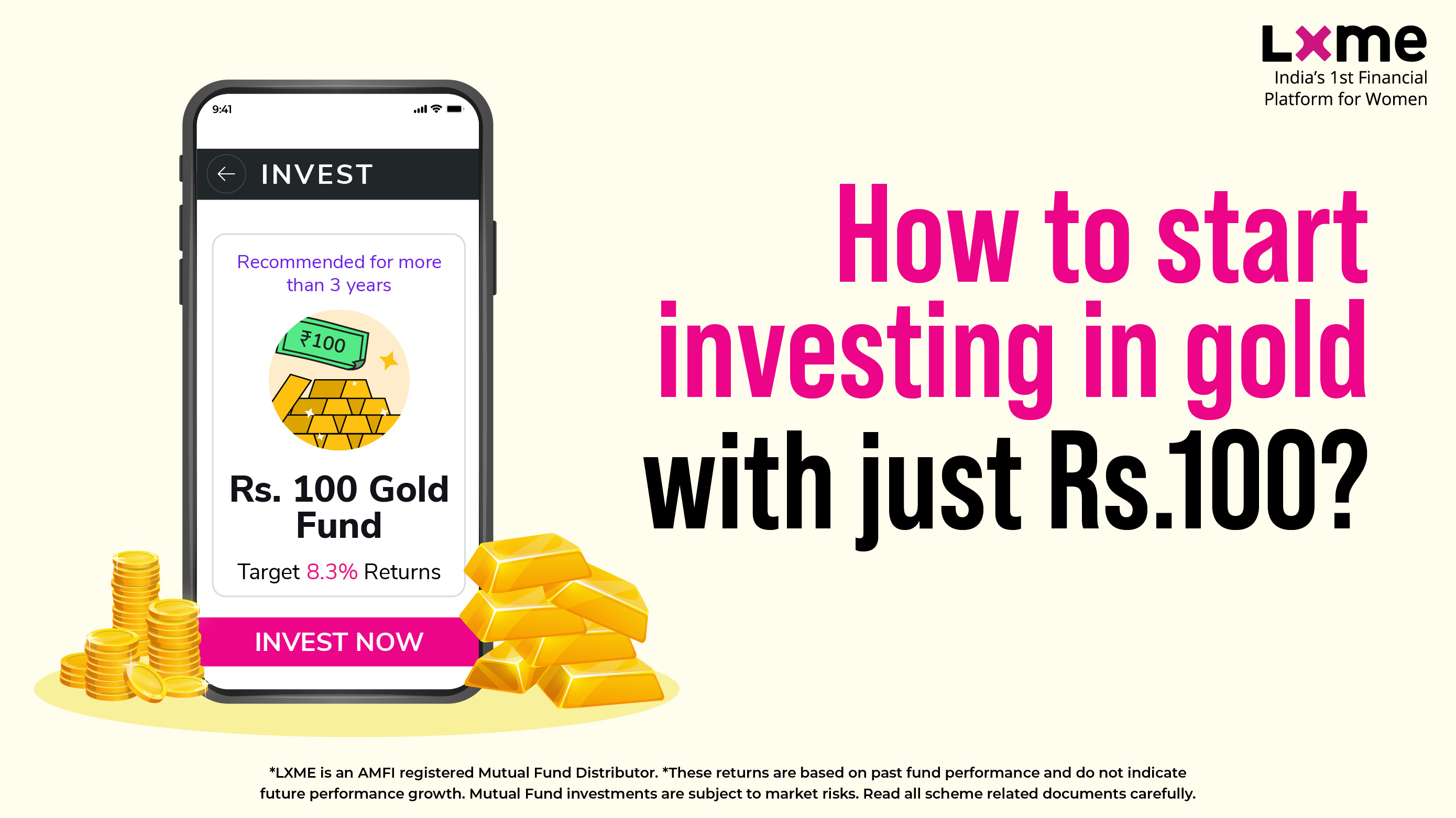 How to start investing in gold with rs 100