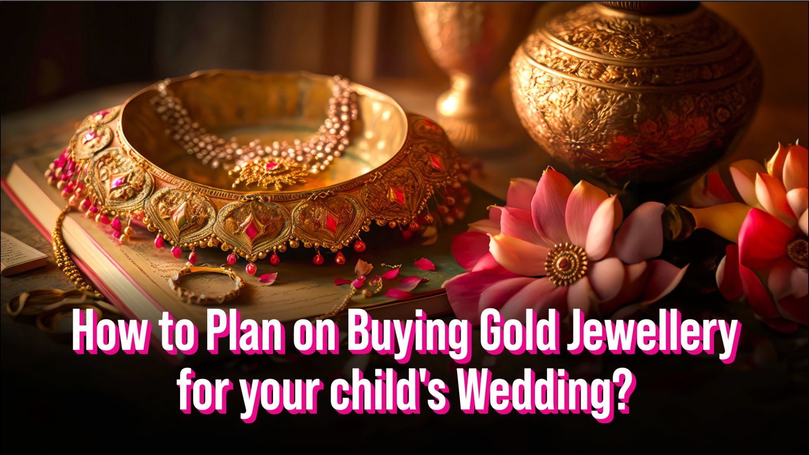 how to plan on buying gold jewelry for your childs wedding?