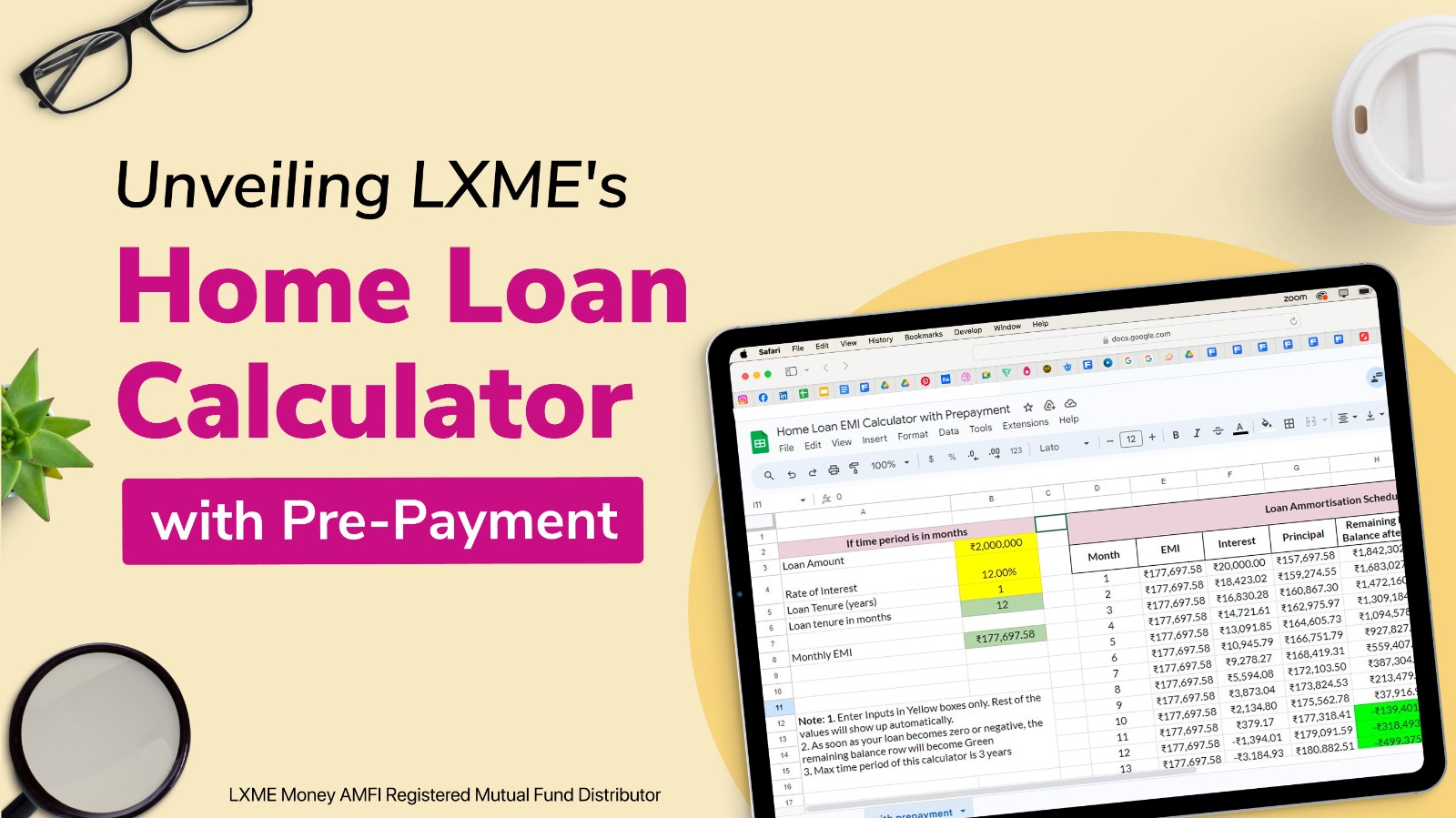 Lxme's Home Loan Calculator