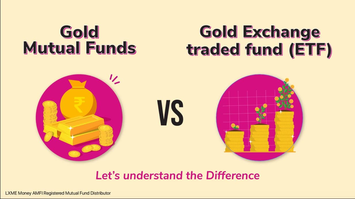 Gold Mutual Funds vs Gold ETF: Understand the Difference