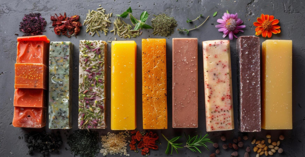 Natural soaps as trending manufacturing business ideas using herbs and essential oils