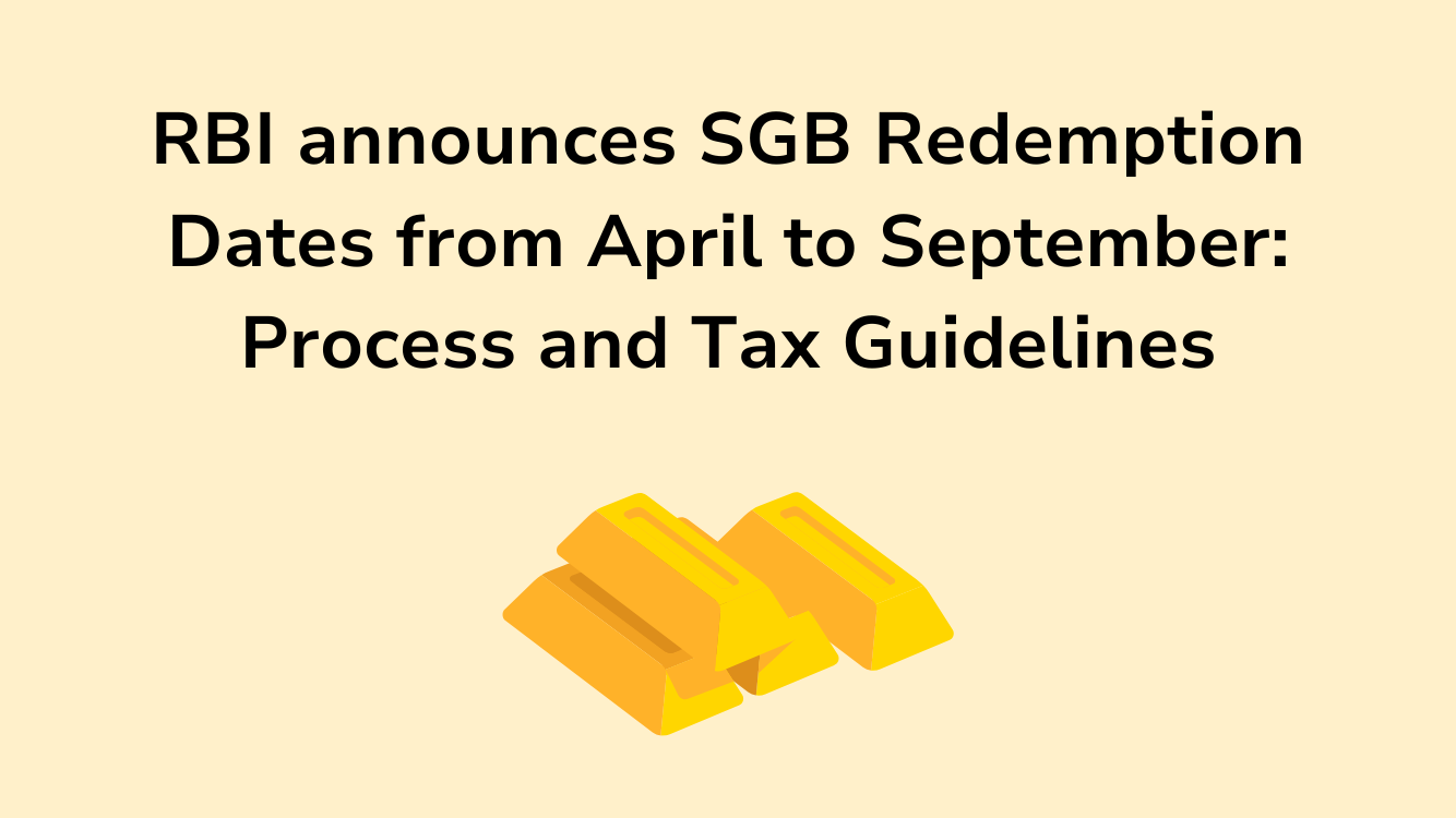 SGB Premature Redemption Dates